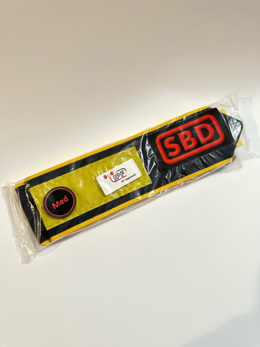 SBD Wrist Wraps for lifting LIMITED EDITION - Flexible, Medium, Navy/Yellow - Picture 2 of 3